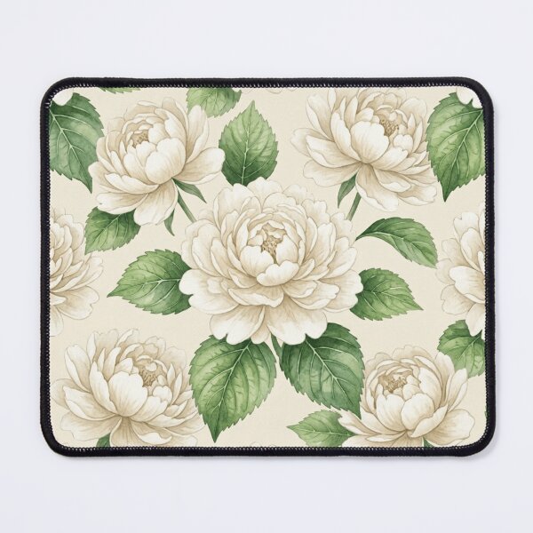 Item preview, Sage Green Cream Watercolor Neutral Botanical Floral Pattern designed and sold by Inkworksbyshery.