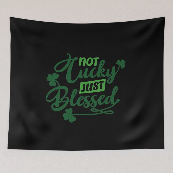 Item preview, Not Lucky Just Blessed Shamrock Faith St Patricks Day designed and sold by CosmoMerchStore.