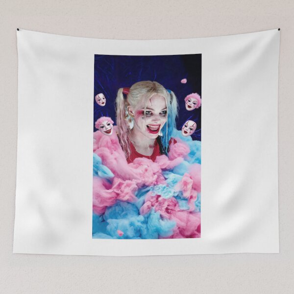 Item preview, Harley Quinn Pink and Blue Cotton Candy Clouds designed and sold by y2kponyclub.