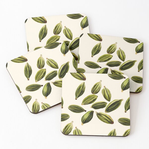 Item preview, Green Cardamom Botanical Pattern designed and sold by AestheticNi.