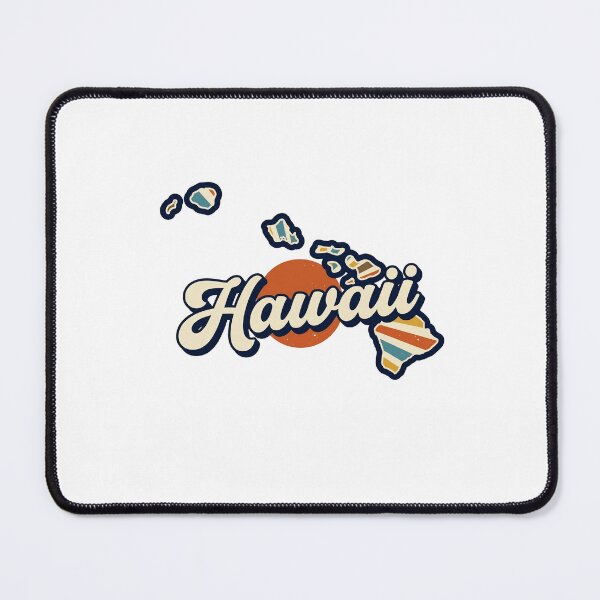 Item preview, Hawaii Illustrated Map – Retro State Regions & Landmarks designed and sold by Paper Drip.