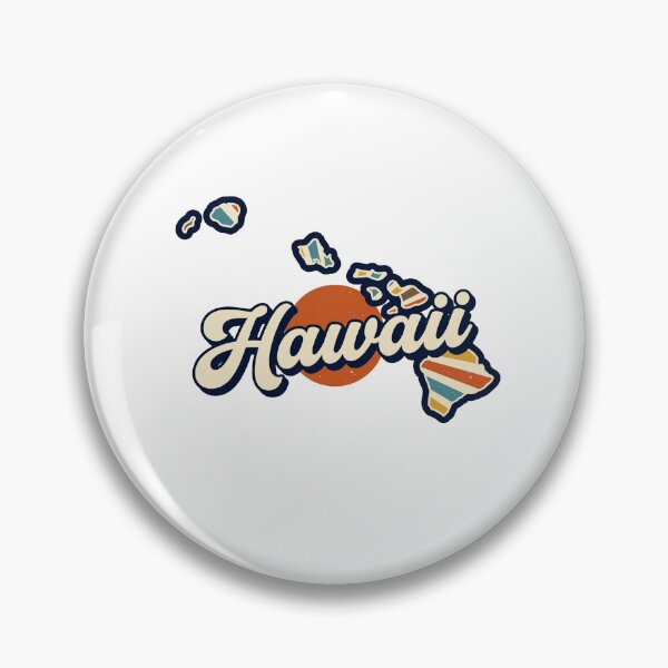 Item preview, Hawaii Illustrated Map – Retro State Regions & Landmarks designed and sold by Paper Drip.
