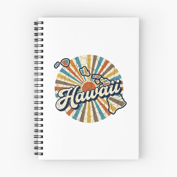 Item preview, Hawaii Illustrated Map – Retro State Regions & Landmarks designed and sold by Paper Drip.