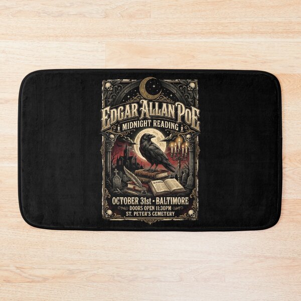 Item preview, Edgar Allan Poe Midnight Reading October 31st Baltimore Raven Poster designed and sold by Fenay Designs.
