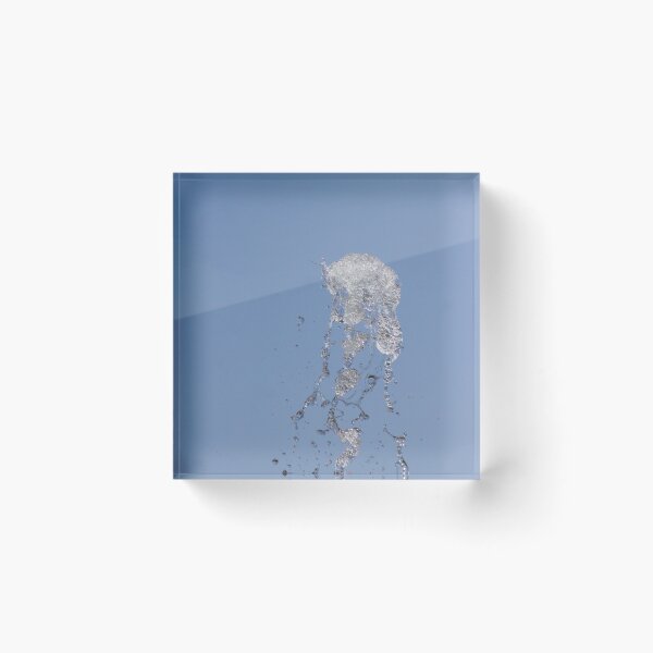 Item preview, Clear Water Fountain Splash Against Blue Sky Captured Midair With Sparkling Droplets And Motion designed and sold by Nmallia.
