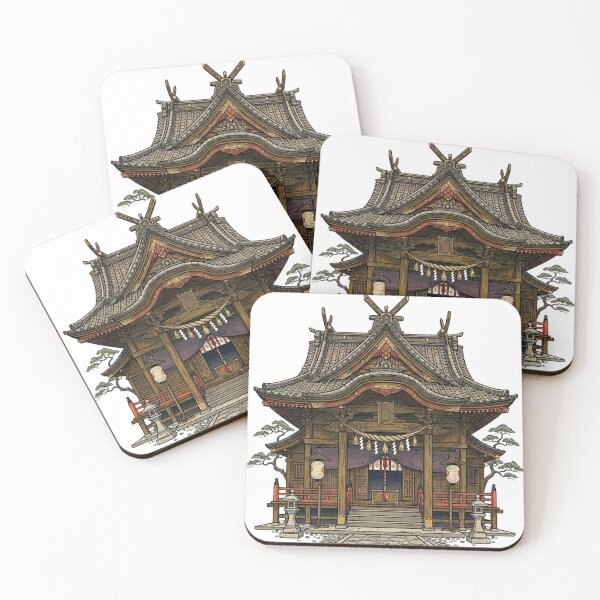 Item preview, Traditional Japanese Shinto Shrine | Sacred Temple Architecture Art designed and sold by vekotpu.
