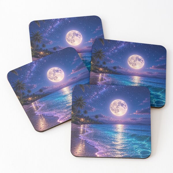 Item preview, Fantasy Moon Beach Art designed and sold by AureliasDesignStudio.