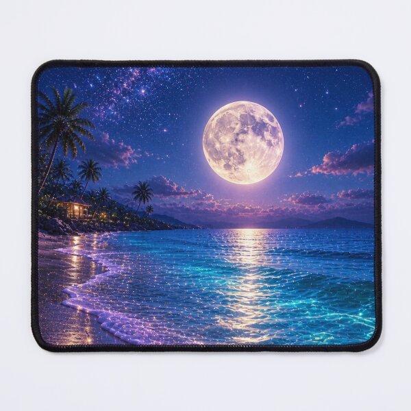 Item preview, Fantasy Moon Beach Art designed and sold by AureliasDesignStudio.