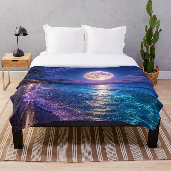 Artikelvorschau, Fantasy Moon Beach Art entworfen und verkauft von AureliasDesignStudio.