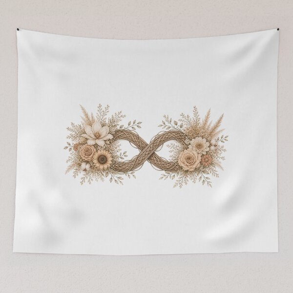 Item preview, Floral Infinity Symbol designed and sold by PetalGarden.