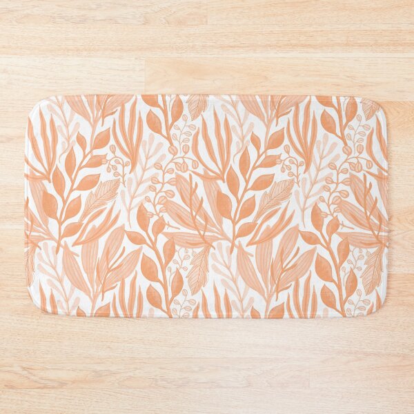 Item preview, Pantone Peach Fuzz Leaf Pattern designed and sold by humnoo.