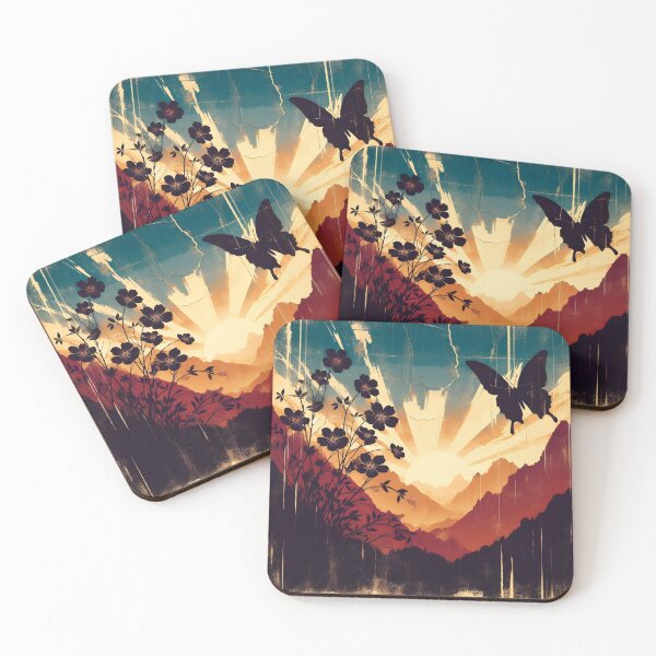 Item preview, Grunge Landsapce and Butterfly, Ai Generated Art designed and sold by ACC .