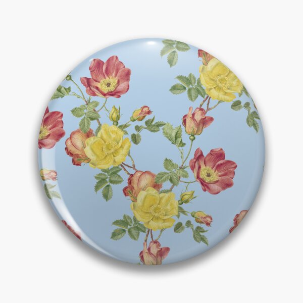 Item preview, Vintage Wildflower Seamless Pattern – Yellow & Red Roses  designed and sold by joharas.
