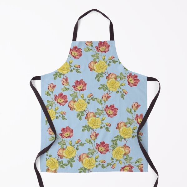 Item preview, Vintage Wildflower Seamless Pattern – Yellow & Red Roses  designed and sold by joharas.