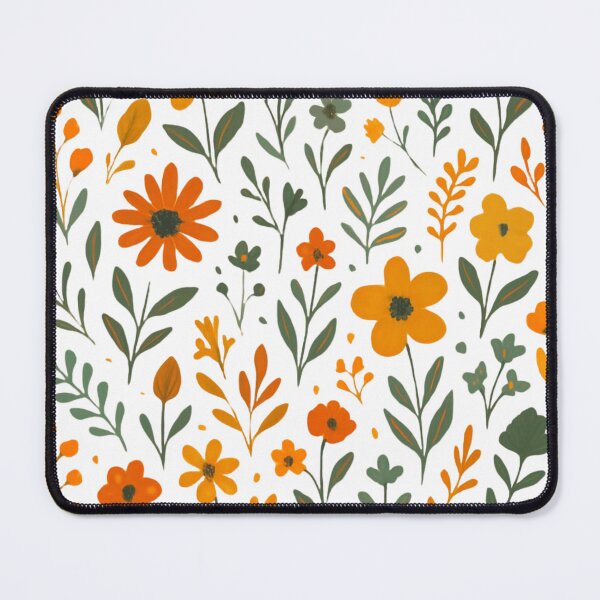 Item preview, Vibrant Orange & Yellow Floral Pattern designed and sold by adlkh.