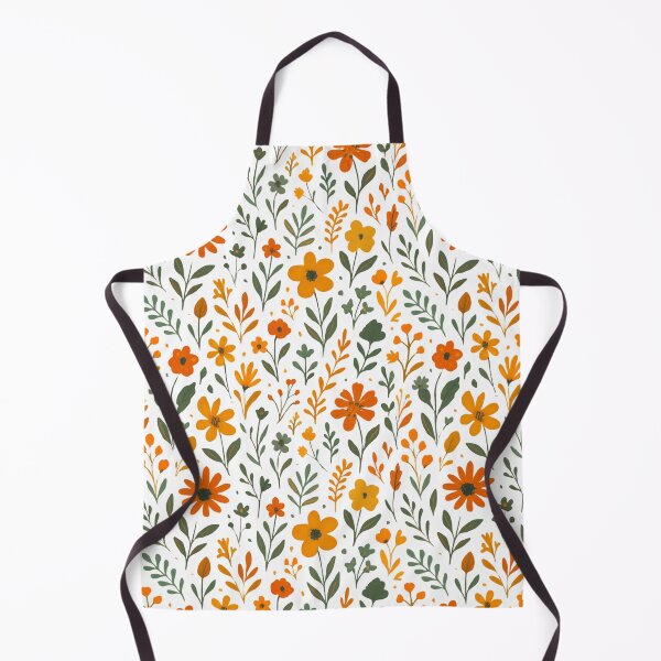 Item preview, Vibrant Orange & Yellow Floral Pattern designed and sold by adlkh.