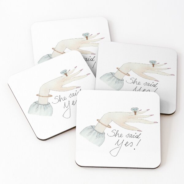 Item preview, Bride to Be - She said YES! designed and sold by LLilyArt.