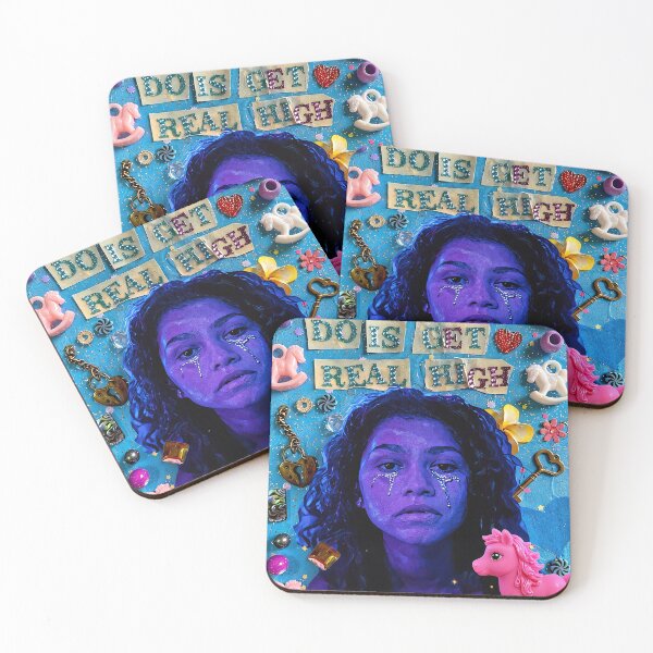 Item preview, Euphoria Rue Real High Mixed Media Art designed and sold by y2kponyclub.