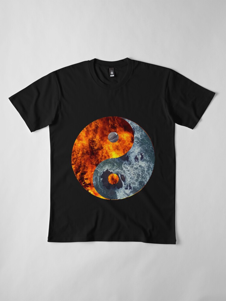 "yin yang of fire and water" T-shirt by EtherealArtwork | Redbubble