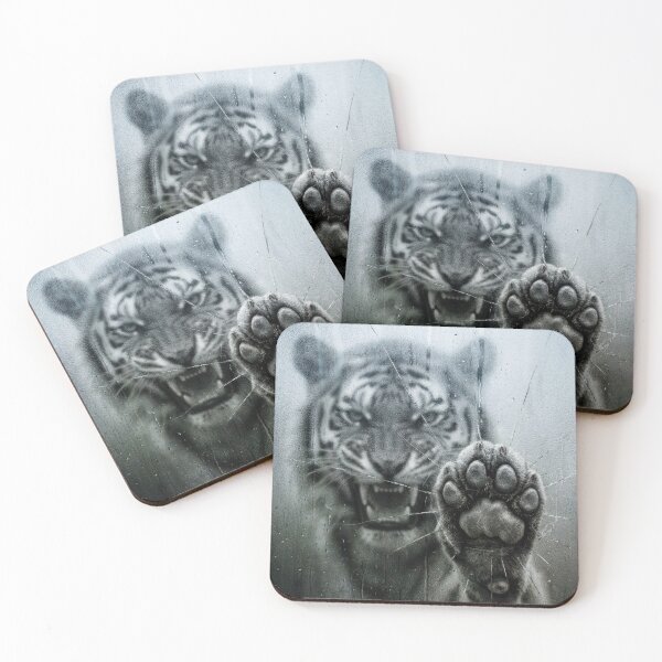 Item preview, Fierce Tiger Breaking the Glass designed and sold by caracatita75.