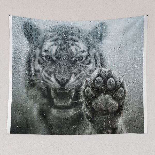 Item preview, Fierce Tiger Breaking the Glass designed and sold by caracatita75.