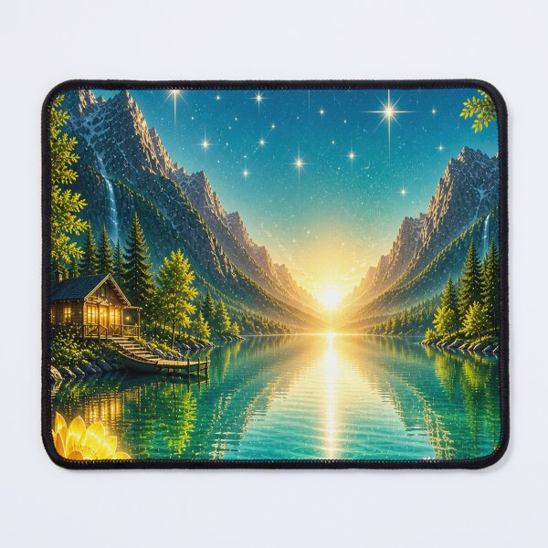 Item preview, Mountain Lake Art Work designed and sold by AureliasDesignStudio.