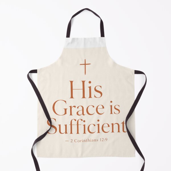 Item preview, His Grace is Sufficient 2 Corinthians 12:9 Christian Faith Art Print Scripture Gift designed and sold by ebocraft.
