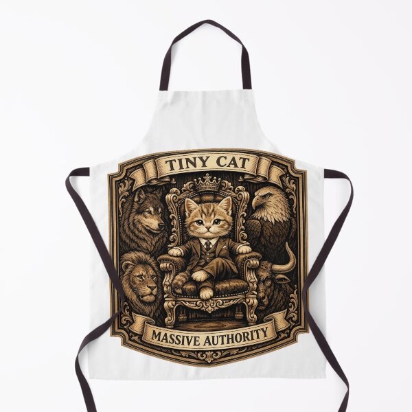 Item preview, Tiny Cat Massive Authority Funny Kawaii Cat Meme Gift designed and sold by YMLux.