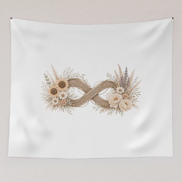 Item preview, Floral Infinity Symbol designed and sold by PetalGarden.