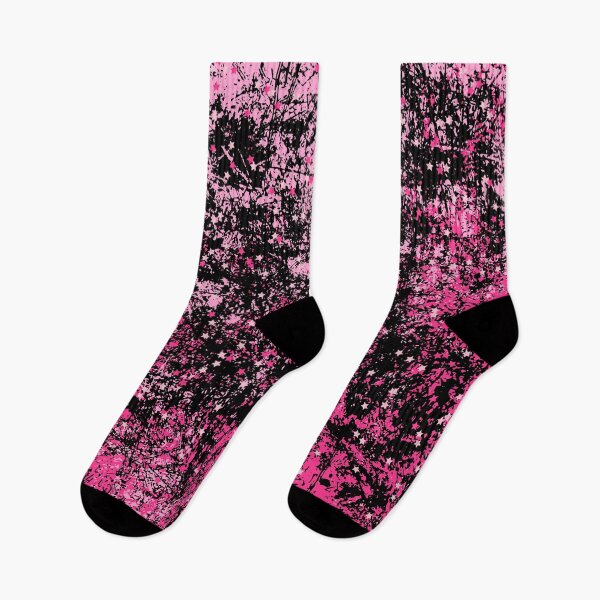 Item preview, Pink and Black Grunge Texture Color Splash designed and sold by humnoo.