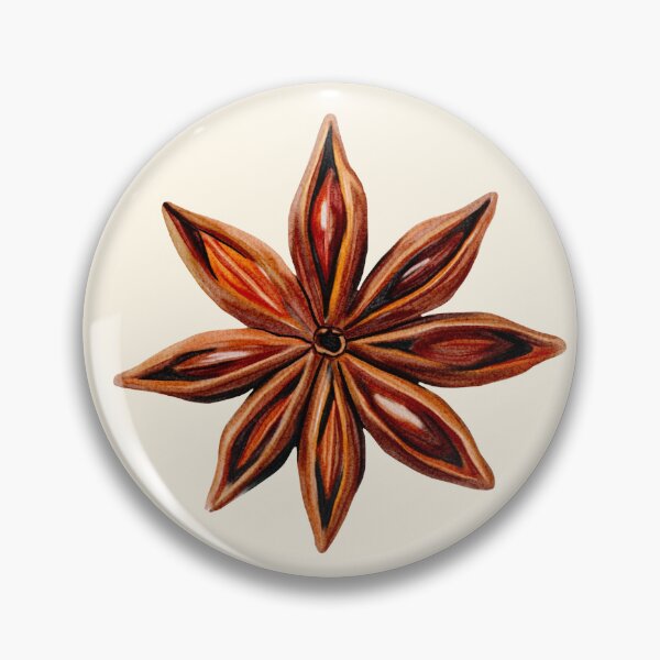 Item preview, Watercolor Star Anise Spice Pattern designed and sold by AestheticNi.