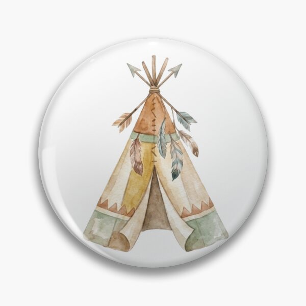 Item preview, Watercolor Tribal Teepee - Baby Nursery Decor - Baby Bodysuit designed and sold by Alma en Cada Detalle.