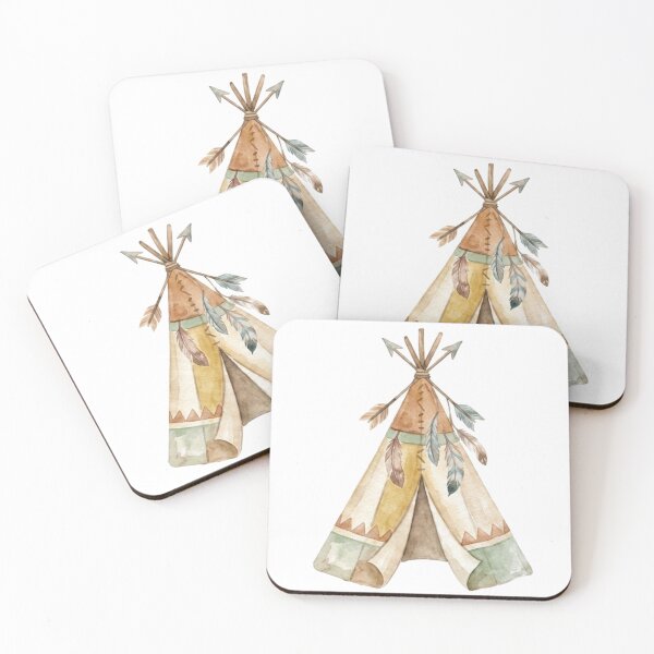 Item preview, Watercolor Tribal Teepee - Baby Nursery Decor - Baby Bodysuit designed and sold by Alma en Cada Detalle.