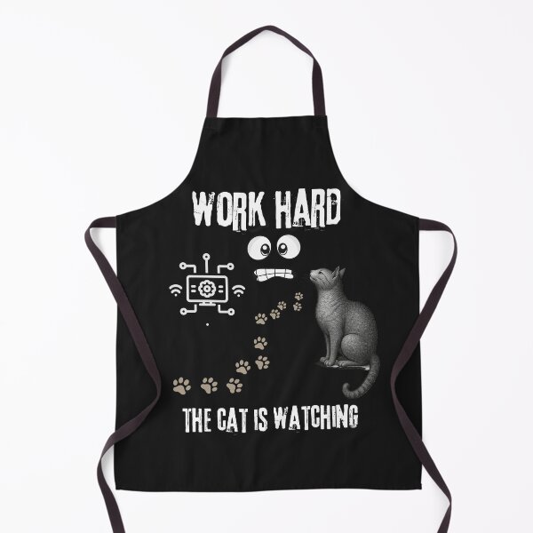 Item preview, Work Hard The Cat Is Watching Office Humor designed and sold by ContigoART.