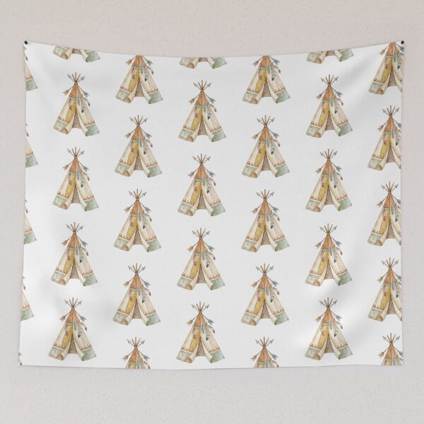 Item preview, Watercolor Tribal Teepee - Baby Nursery Decor - Baby Bodysuit designed and sold by Alma en Cada Detalle.