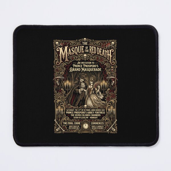 Item preview, The Masque of the Red Death Prince Prospero Grand Masquerade Poster designed and sold by Fenay Designs.