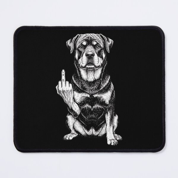 Item preview, Rottweiler Flipping The Bird Dog Art designed and sold by Dmo3HarkoArt.