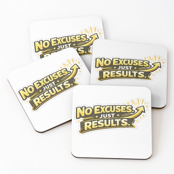 Item preview, No Excuses Just Results Sticker designed and sold by StickoStore.
