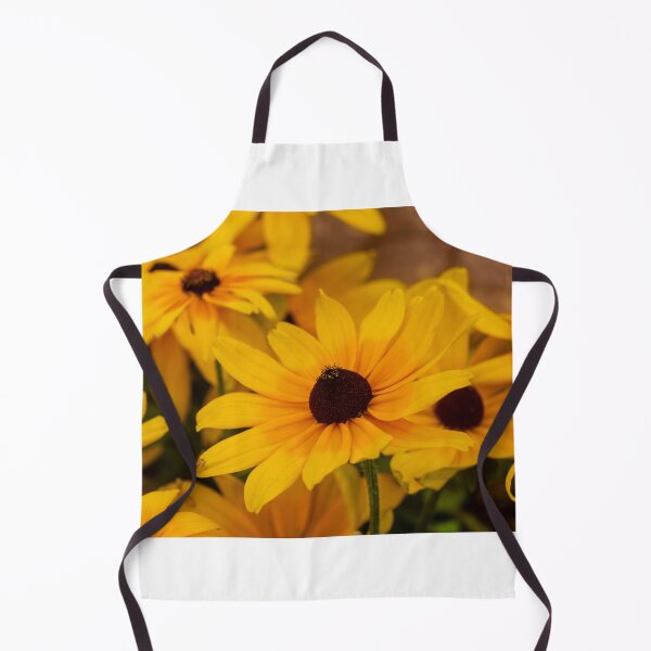 Item preview, Bright Yellow Black-Eyed Susan Flowers Close-Up Showing Petals and Dark Brown Centers in Garden designed and sold by Nmallia.