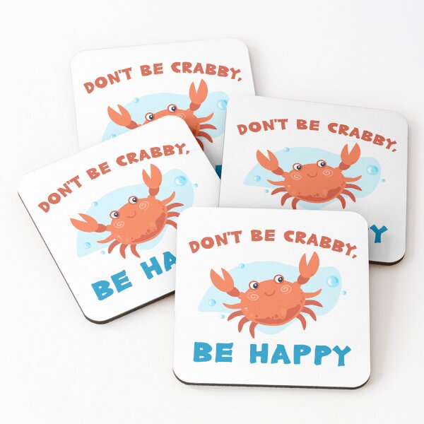Item preview, Don't Be Crabby, Be Happy designed and sold by CHERRY--SHOP.