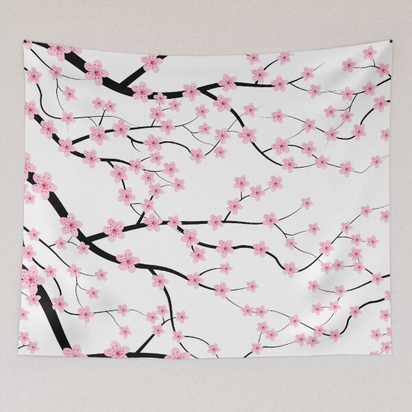 Item preview, Cute Sakura Cherry Blossom Pattern designed and sold by humnoo.