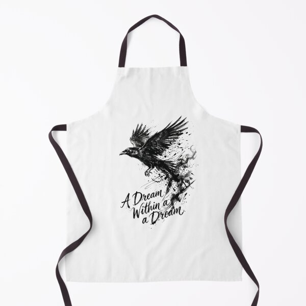 Aperçu de l'œuvre Un rêve dans un rêve Raven Poésie sombre Design gothique créée et vendue par Fenay Designs.