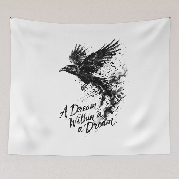 Item preview, A Dream Within a Dream Raven Dark Poetry Gothic Design designed and sold by Fenay Designs.