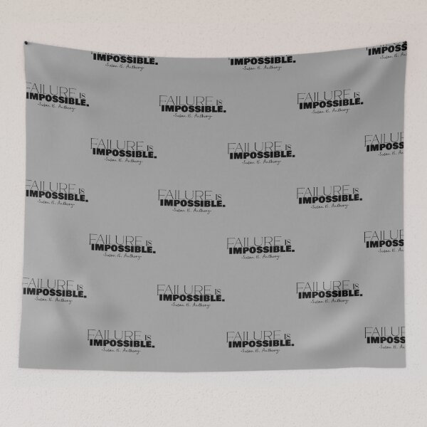 Item preview, Failure is Impossible, motivational quote designed and sold by GiSilver.
