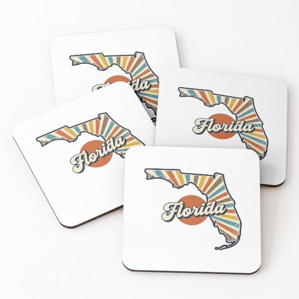 Item preview, Florida Retro Sunset State Silhouette – Vintage Distressed Design designed and sold by Paper Drip.