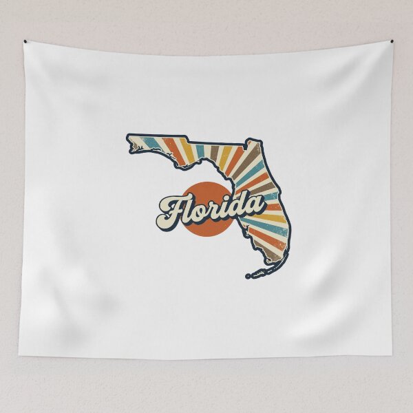 Item preview, Florida Retro Sunset State Silhouette – Vintage Distressed Design designed and sold by Paper Drip.