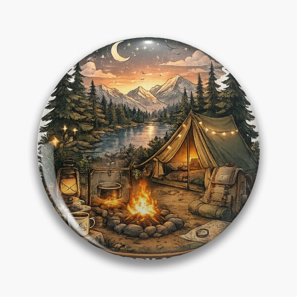 Item preview, Camp More Worry Less – Cozy Camping Adventure Sticker designed and sold by Ishratparween11.