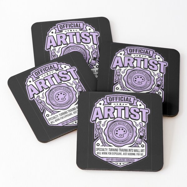 Item preview, Official Artist Badge Turning Trauma Into Wall Art Funny Artist Gift Design designed and sold by StillWildink.