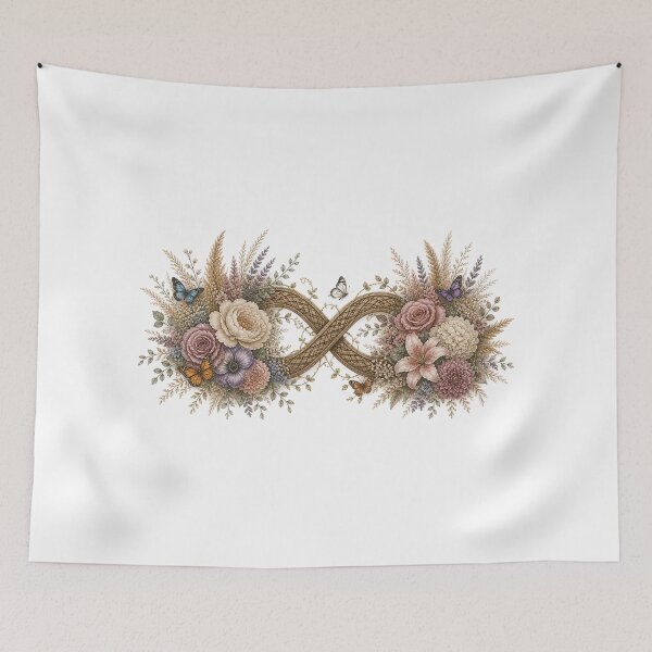 Item preview, Floral Infinity Symbol designed and sold by PetalGarden.