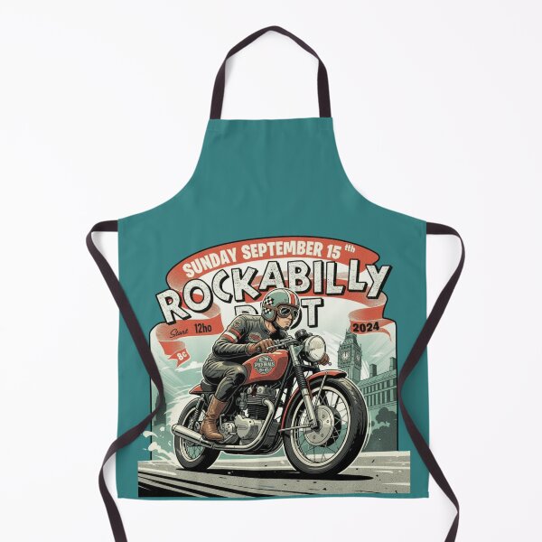 Item preview, Rockabilly Riot Vintage Motorcycle Shirt | Retro Cafe Racer Biker Design | Classic Rock & Roll Speedway Art designed and sold by ObsidianUruk.